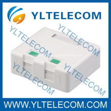 Leere Fläche Mount Box Dual Port RJ45